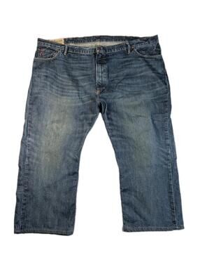 Polo Ralph Lauren Men 50x30 (54x27) Denim Jeans Straight Classic Distressed Y2K